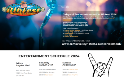 Excellent entertainers booked for #CVRibfest2024
